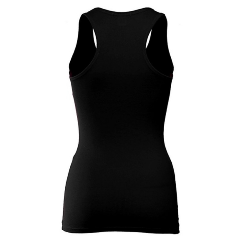 Black Ribbed Racerback Tank - Picture 2 of 3